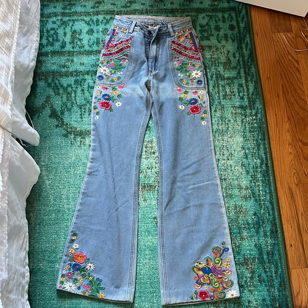 SPELL & THE GYPSY COLLECTIVE WANDERLUST GYPSIANA COLLECTION 2015 JEANS XS/24